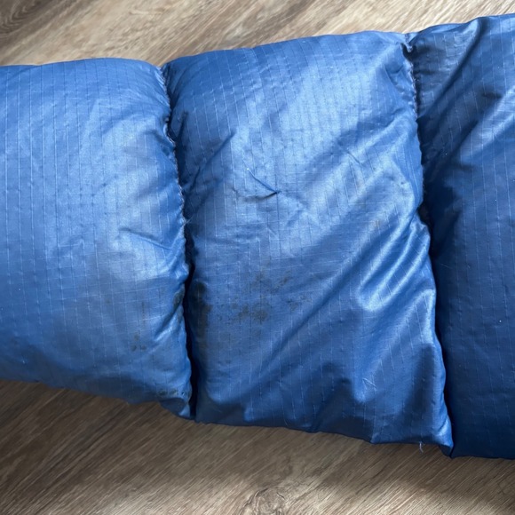 Vintage 80's The North Face Brown Label Down Puffer Jacket Blue Mens Large - Picture 5 of 8